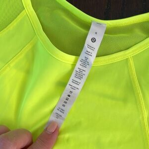 Yellow Lululemon Sculpt Tank Top - size 6